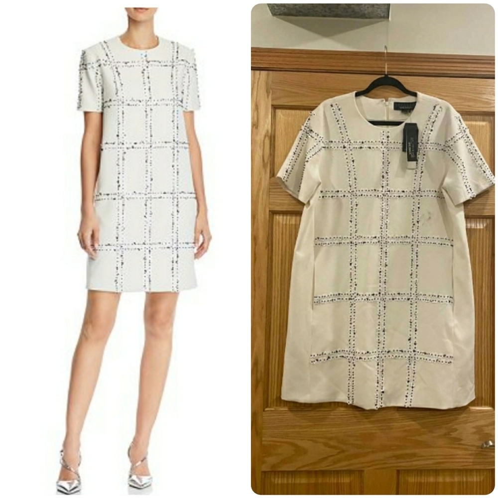 Sachin & Babi "Isabella" Floral-Check Pattern Dres - Picture 3 of 16